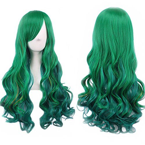 childs green wig