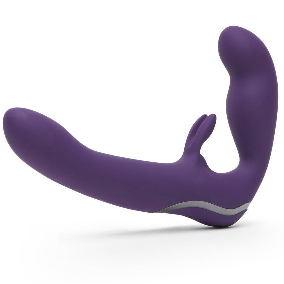Strapless Strap-On Dual Ended Vibrator