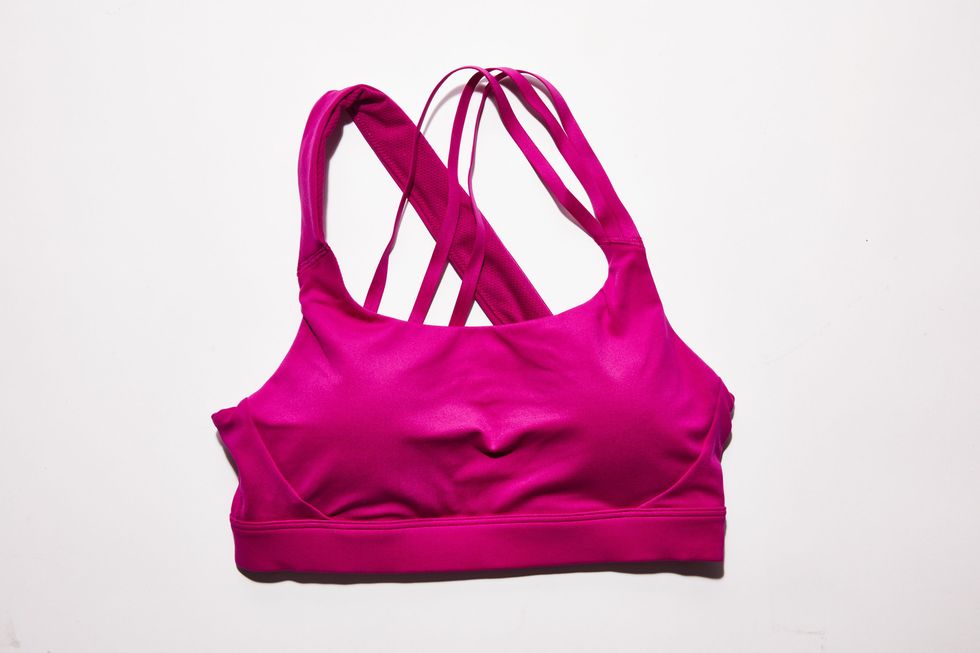Rockwear Velocity Zip Medium Impact Sports Bra In Pink