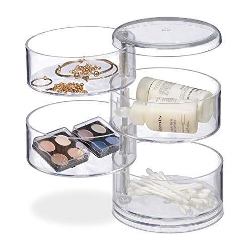 Cosmetic Organiser with Four Swivel Compartments