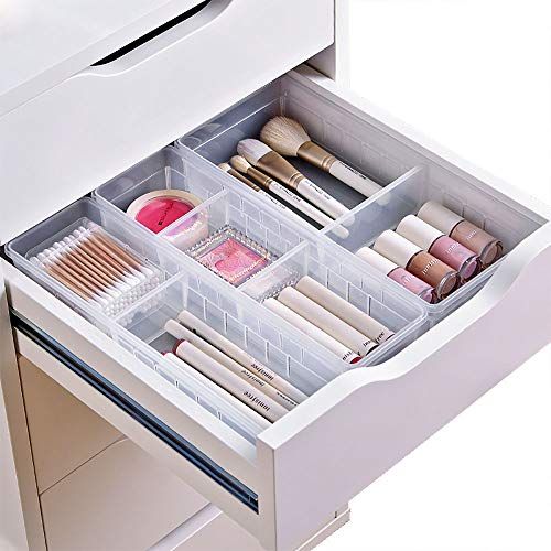 Desk Drawer Organizer Tray with Adjustable Dividers