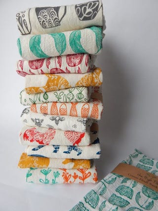 Hand Printed Kitchen Towel Sets