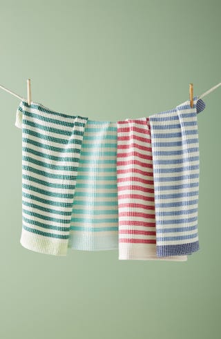 Cabana Stripe Set of 4 Dishtowels