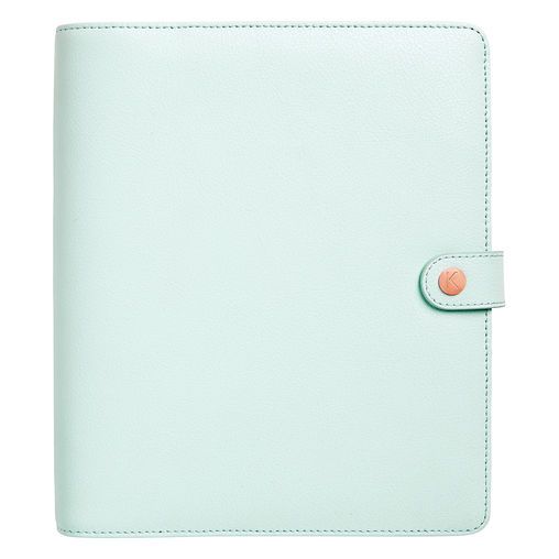 LEATHER PERSONAL PLANNER LARGE: MINT