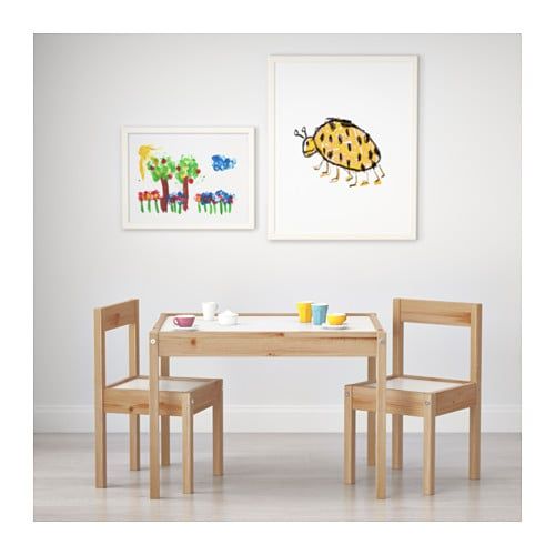 LÄTT Children's table and 2 chairs
