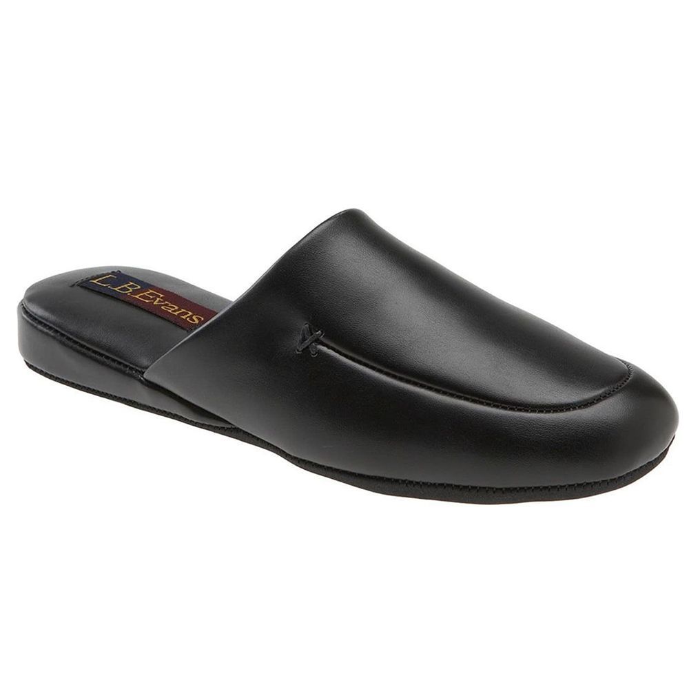 mens leather slip on house shoes