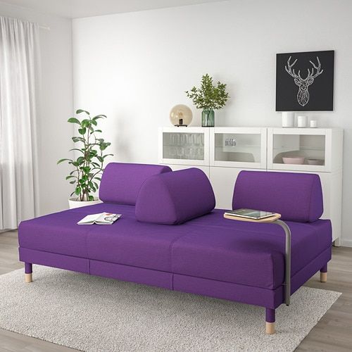 FLOTTEBO Sleeper sofa with side table