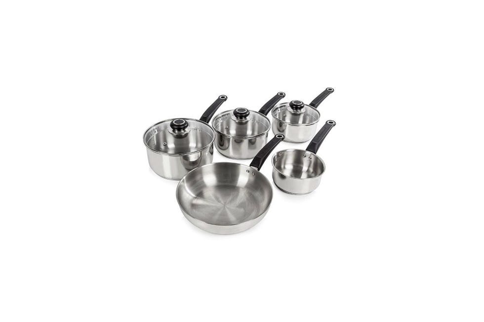 Morphy Richards Equip 5-Piece Pan Set - Stainless Steel