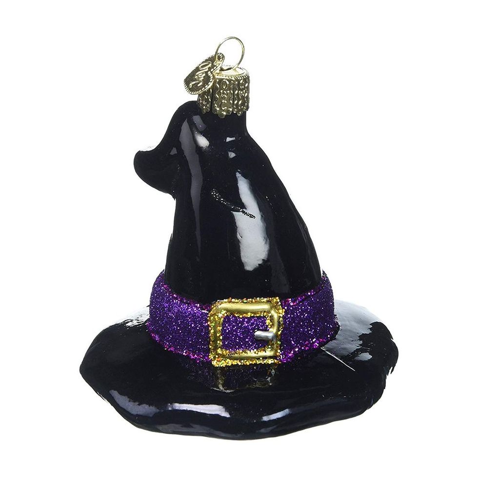 Witch Hat Glass Blown Ornament