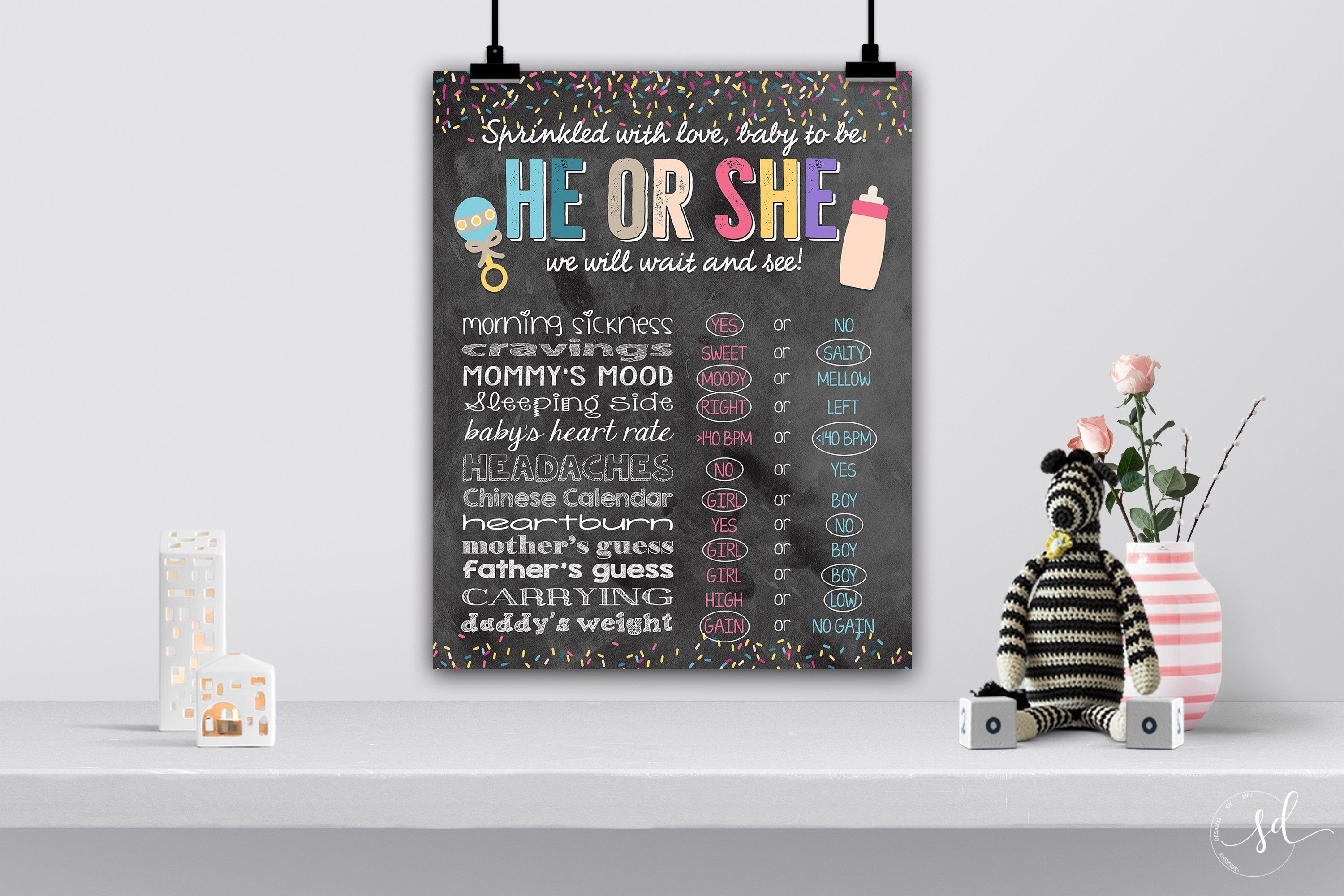 Old Wives Tales Sign Baby Shower Instant Download Customizable Baby Gender Reveal Party Decorations Old Wives Tales Poster Sign