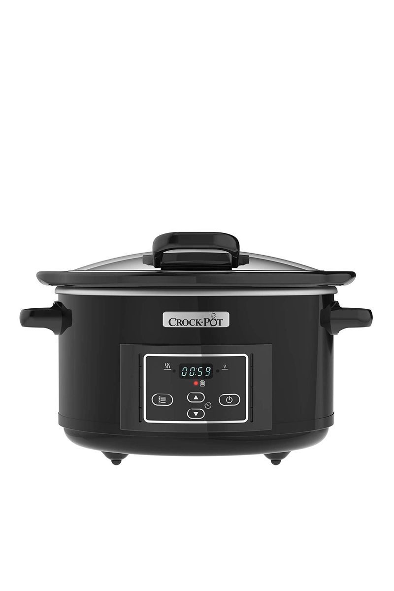 Lift & Serve Digital Slow Cooker with Hinged Lid and Programmable Countdown Timer, 4.7 Litre