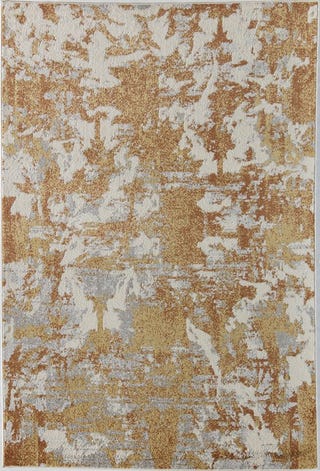 Amelie Power Loom Cotton Gold Area Rug