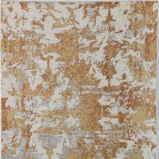 Amelie Power Loom Cotton Gold Area Rug Amelie Power Loom Cotton Gold Area Rug