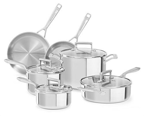 Cuisinart Chef's Classic Stainless Steel 7 Piece Cookware Set (77-7) 
