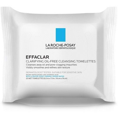 La Roche Posay Effaclar Clarifying Oil-Free Cleansing Towelettes