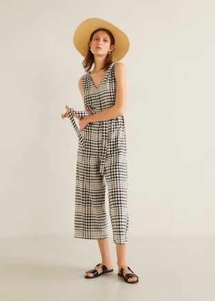 Gingham Check Jumpsuit