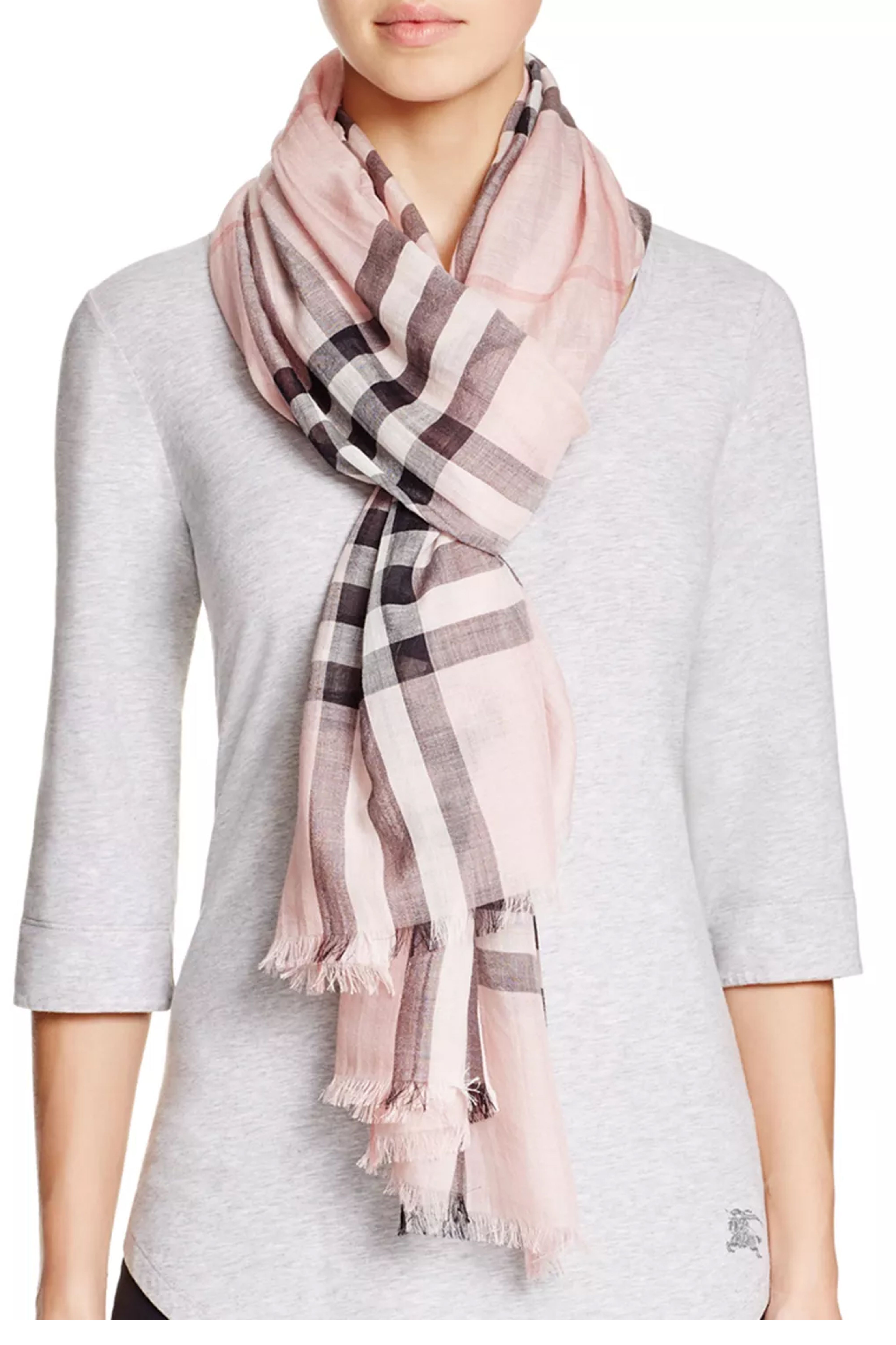burberry hot pink scarf