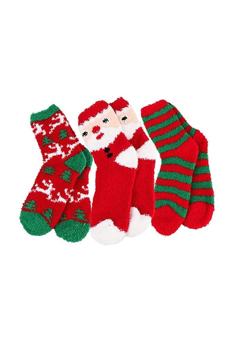 Women's Fuzzy Christmas Socks