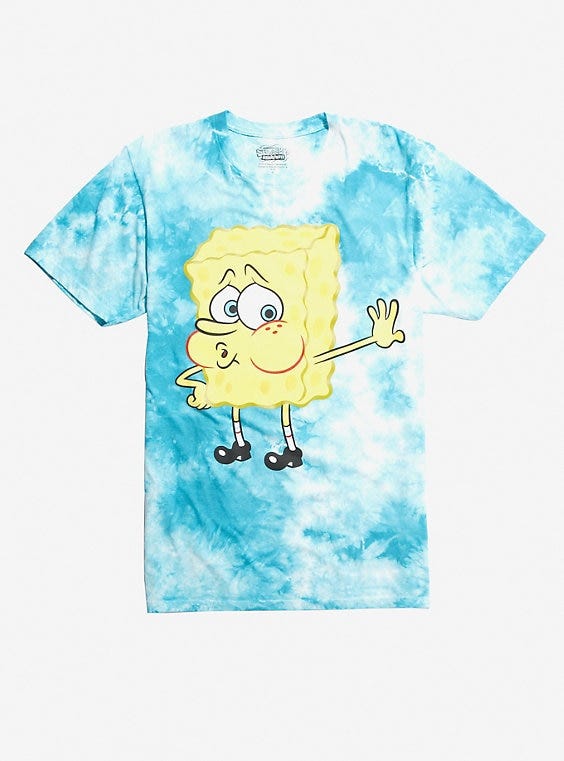 spongebob shirt hot topic