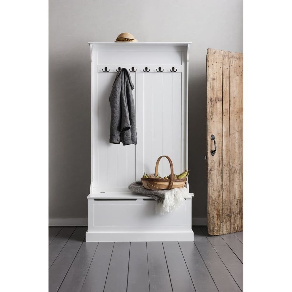 Brittany Hallway Bench & Coat Hook Shoe Storage