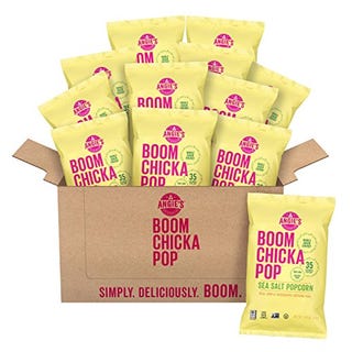 Palomitas de maíz con sal marina Boom Chicka Pop (paquete de 12)