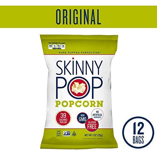 Skinny Pop Original Popped Popcorn (Pack of 12)