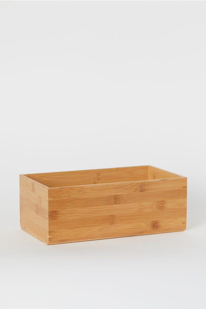 Large bamboo storage box