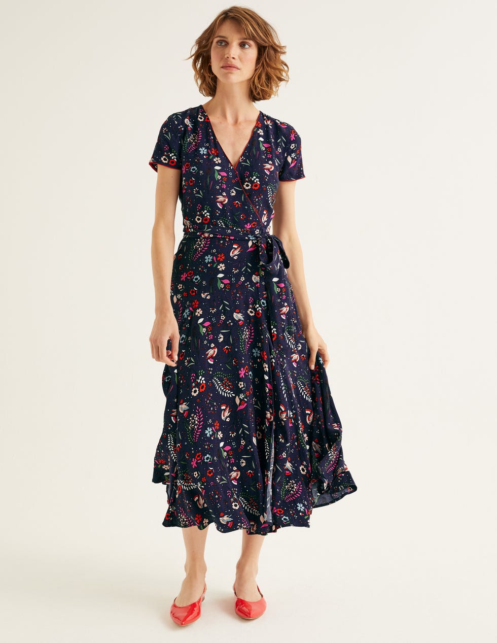 Natasha Midi Wrap Dress 