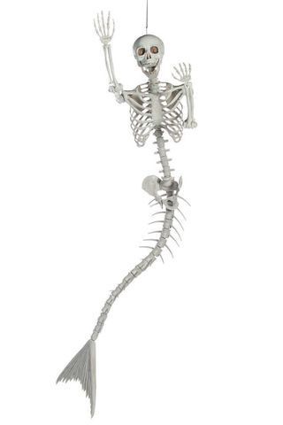 Life-Size Mermaid Skeleton Halloween Decoration