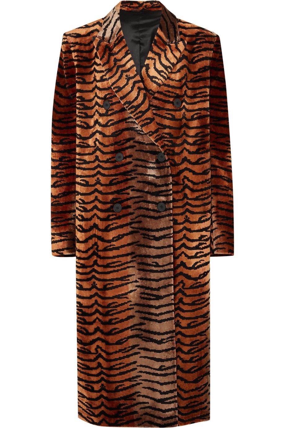 Oversized Velvet Jacquard Coat