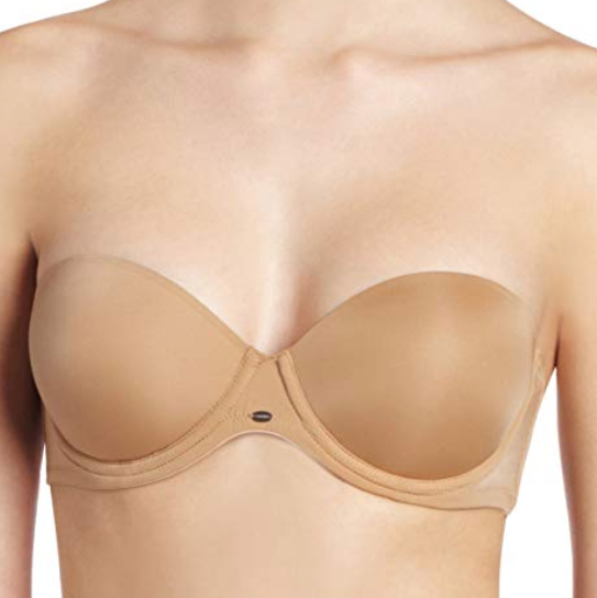 Women's Naked Glamour Strapless Push Up Bra