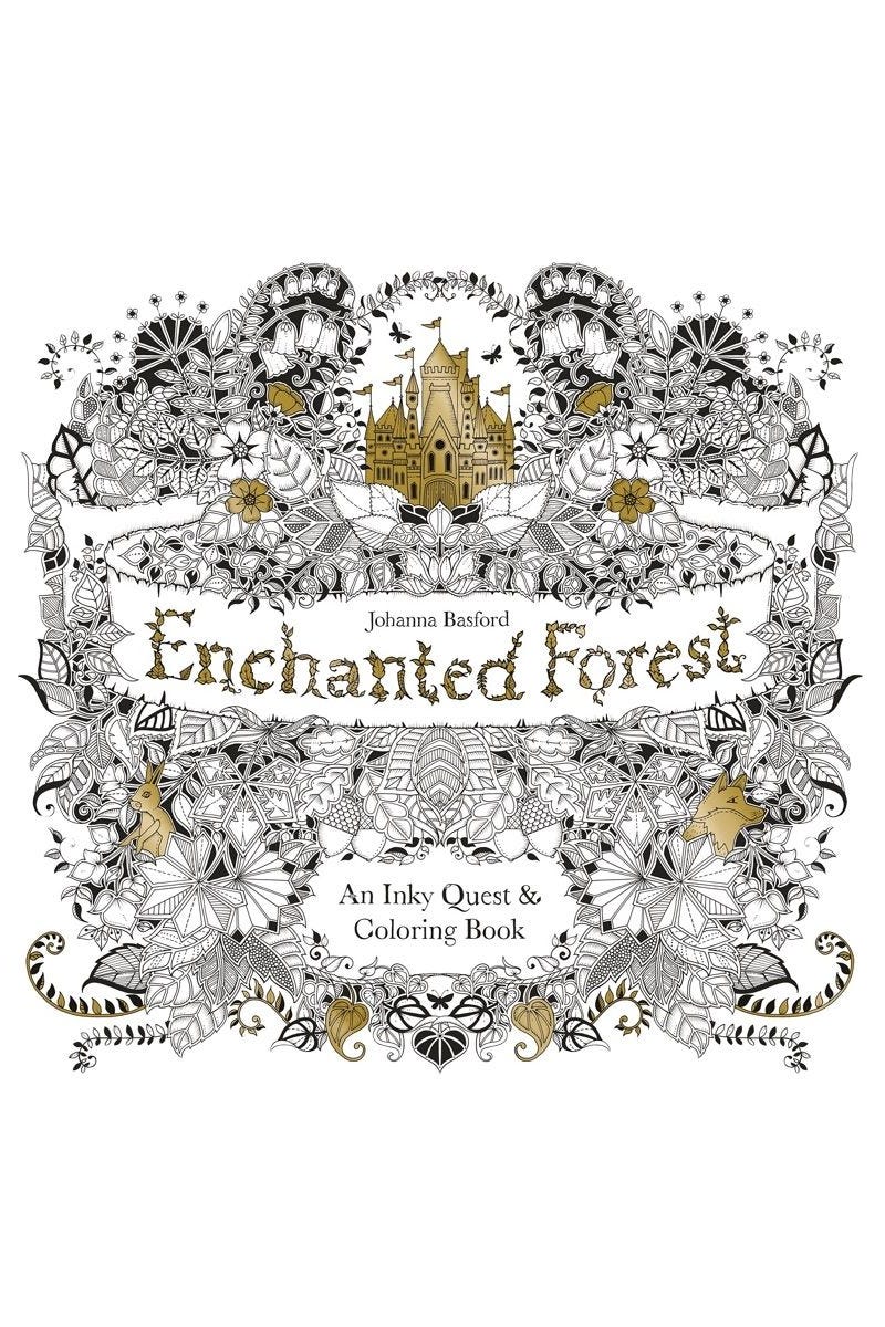 Enchanted Forest: An Inky Quest & Coloring Book