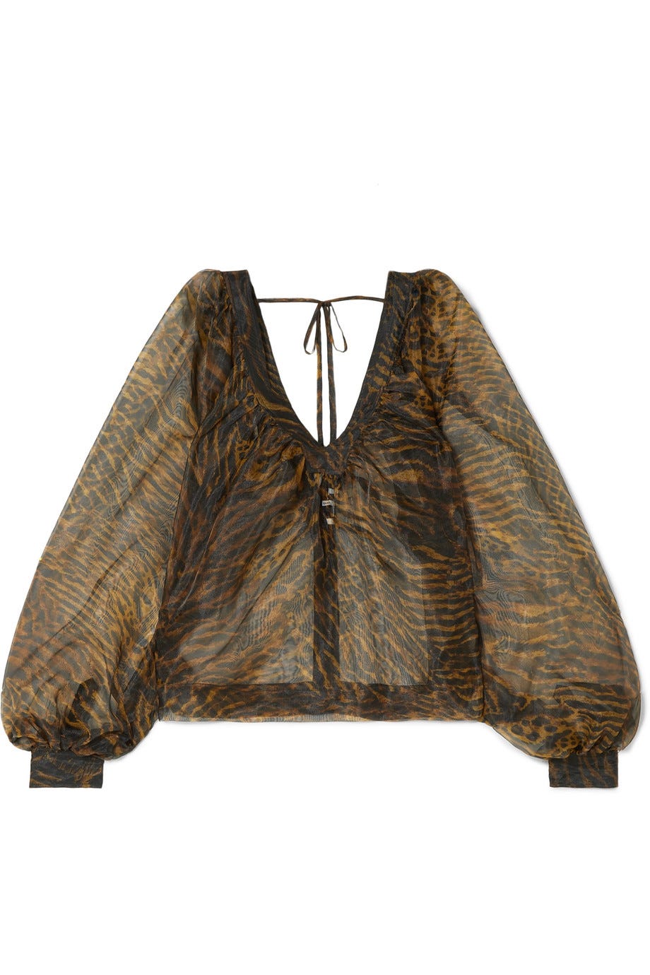 Printed Organza Blouse