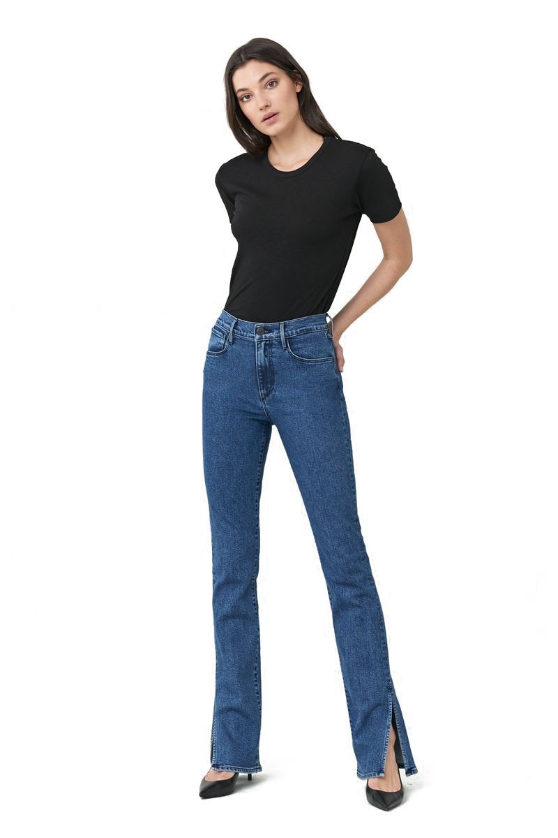 split hem jeans