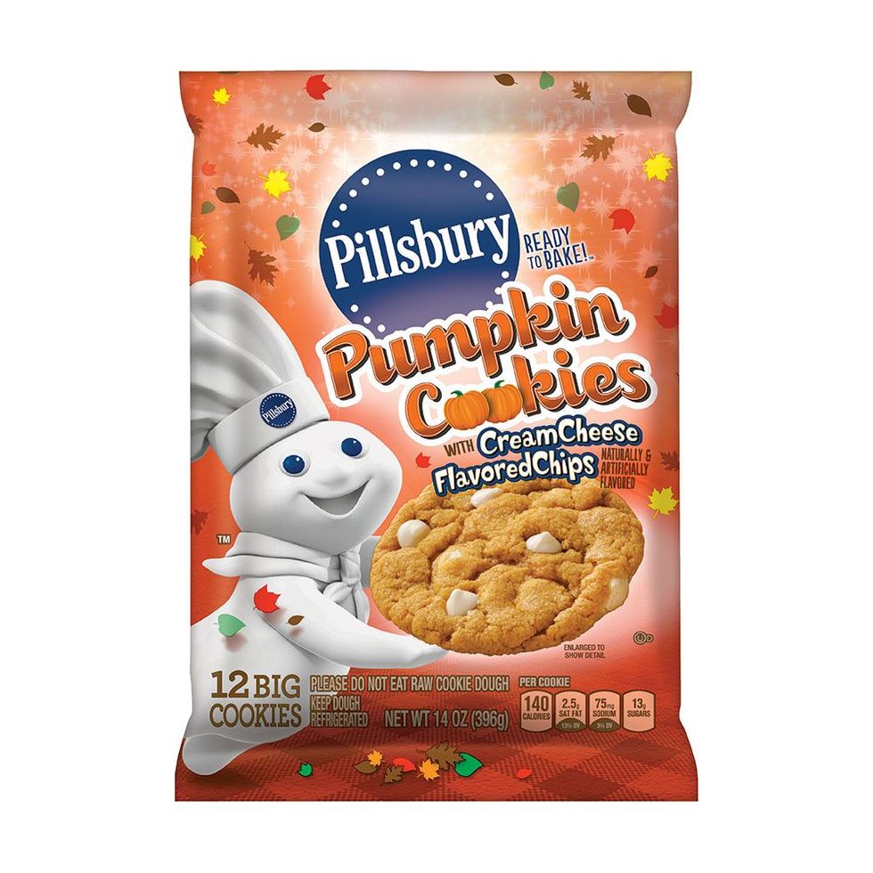 Pillsbury's Pumpkin Cookies Are Filled With Cream Cheese Chips, So We Know  What We're Baking Later