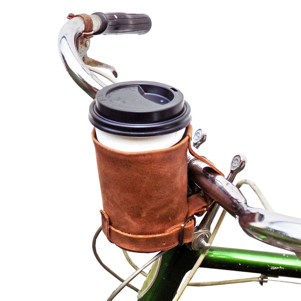 Hide & Drink Cruzy Leather Bike Cup Holder