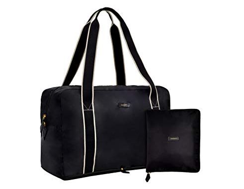 Paravel Travel Fold-Up Bag Black Domino Black