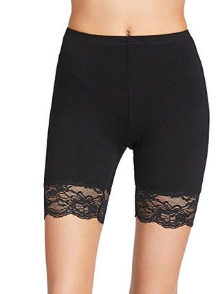 Lace Trim Slip Shorts 