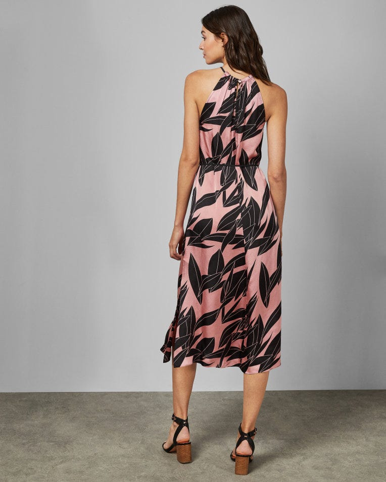 Sour Cherry halter neck dress