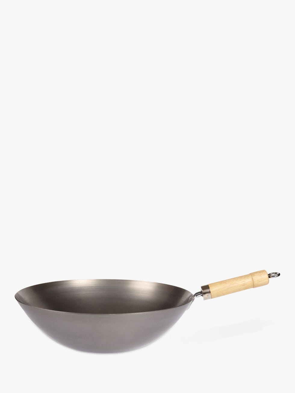 John Lewis Carbon Steel Wok, 24cm