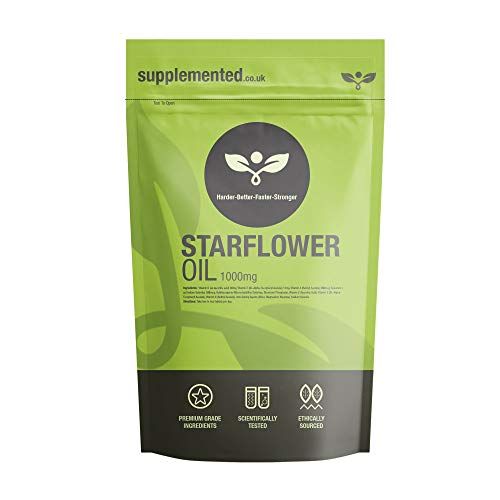 Starflower Oil/Borage Oil 1000mg 540 ✔UK Made Capsules High GLA Supplement ✔Letterbox Friendly