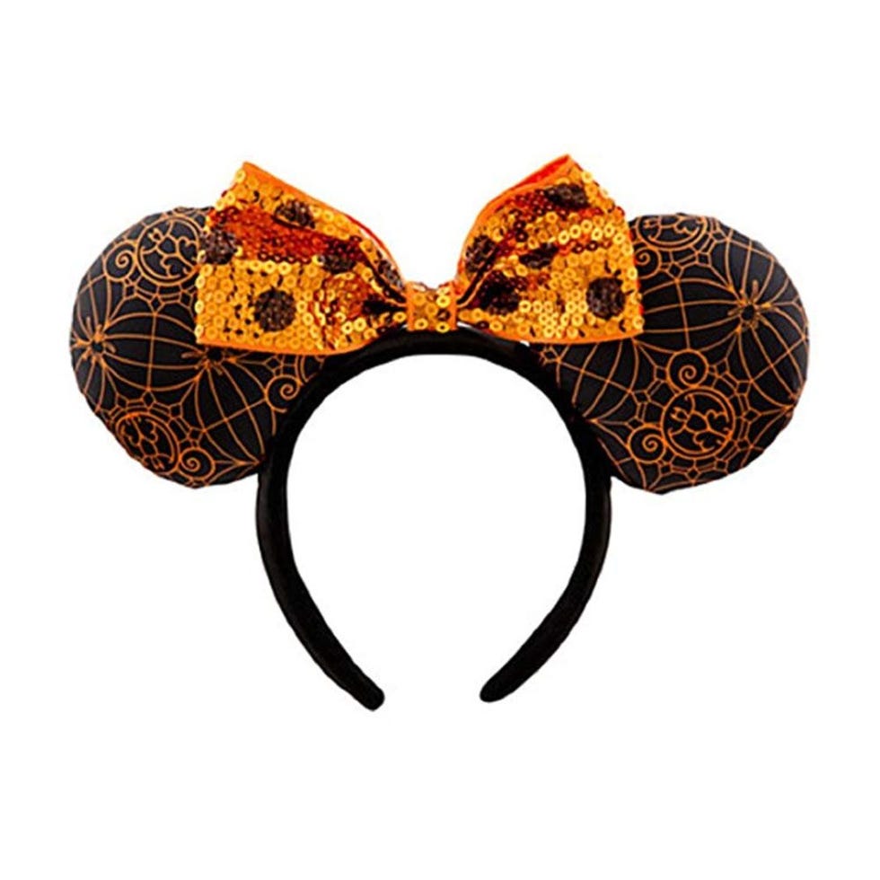 Orange and Black Minnie Mouse Ears