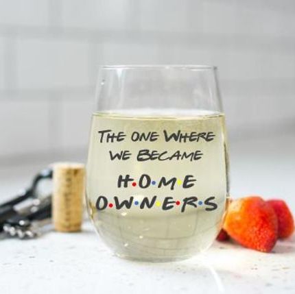 'Friends' Themed Wine Glass