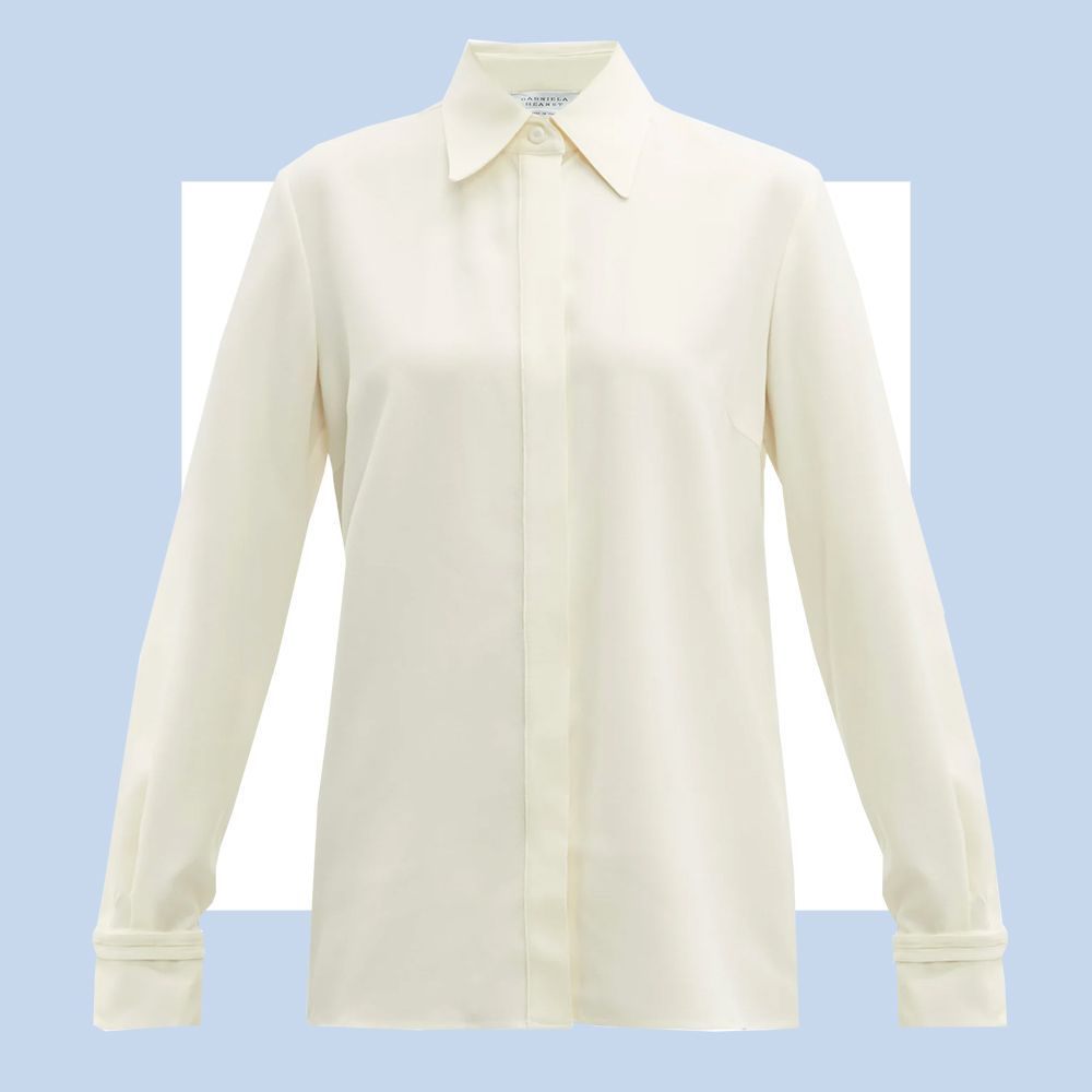 Cruz Wool-blend Crepe Blouse