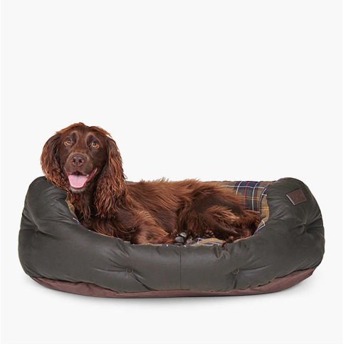 Barbour Tartan Quilted Dog Bed