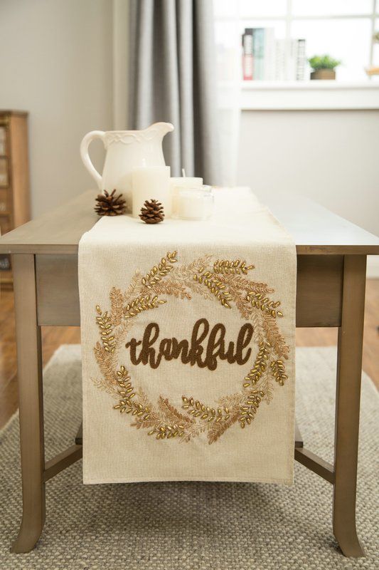 The Holiday Aisle Cielito Embroidered Table Runner
