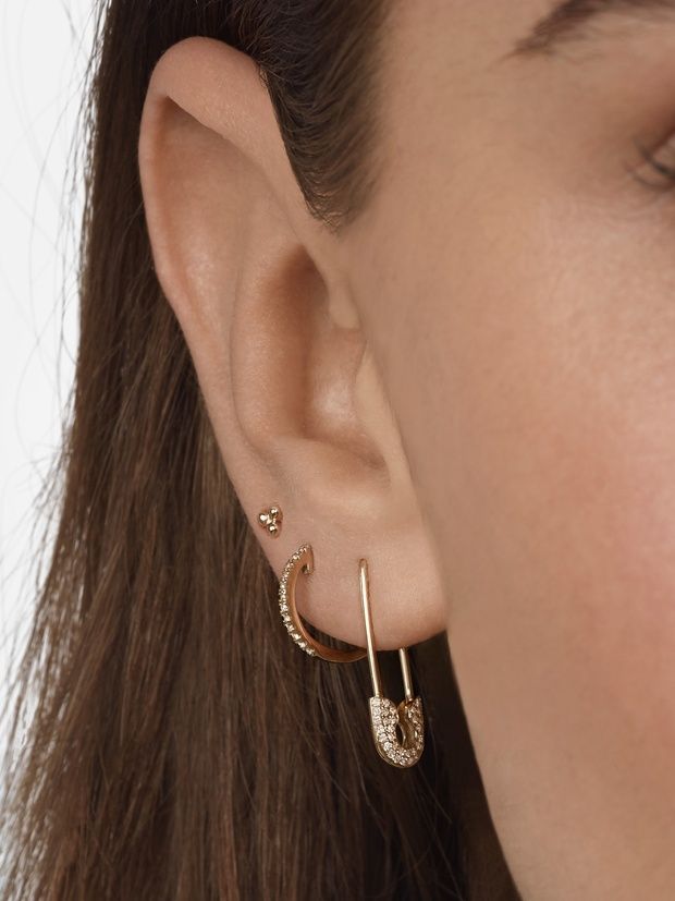 BaubleBar Tapa 18k Gold Earrings in White | Lyst