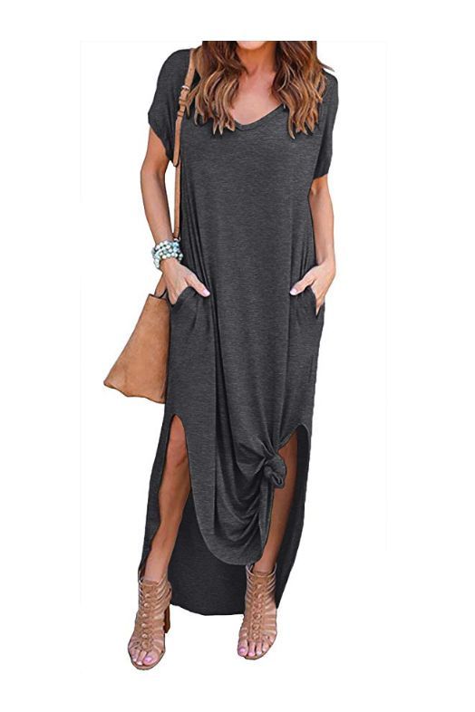 loose maxi dress with pockets