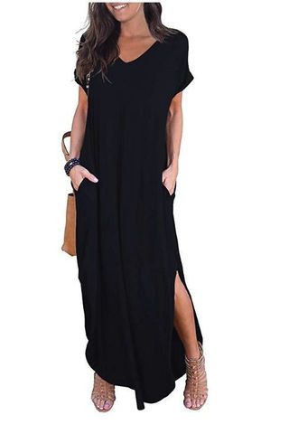 Women's Casual Long Dress in Black