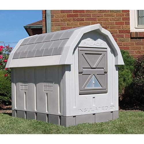 Outdoor Insulated Weatherproof Dog Houses with Door puhoon Plastic Dog Houses Pet Houses 